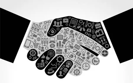 Licensing agreement handshake